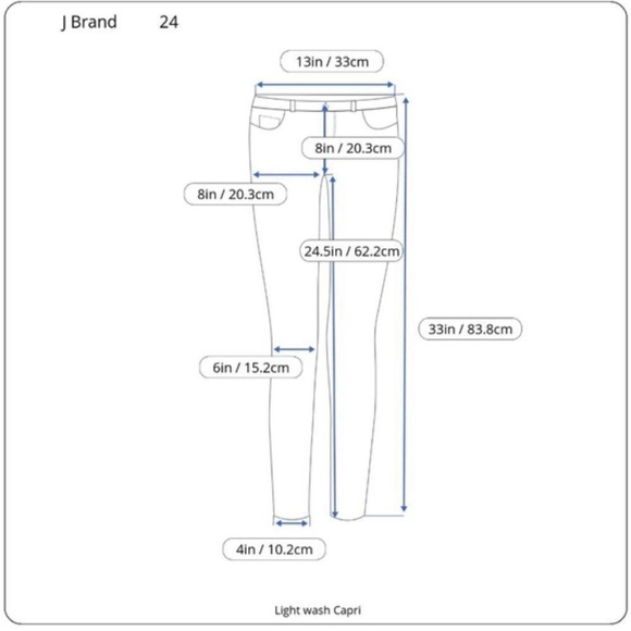 JBrand 835 Mid Rise Crop in Laser Beam Destruct - Picture 10 of 10